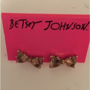 Bow Earrings Amber color